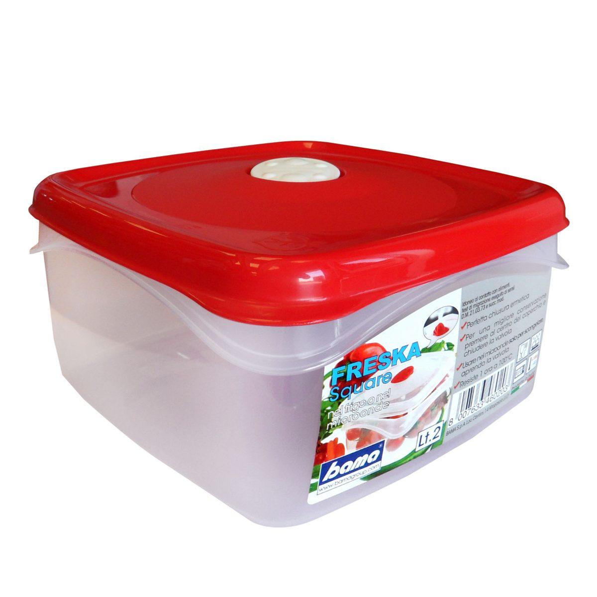 Contenitore PVC Quadro Bama Rosso Lt.2 | Bama