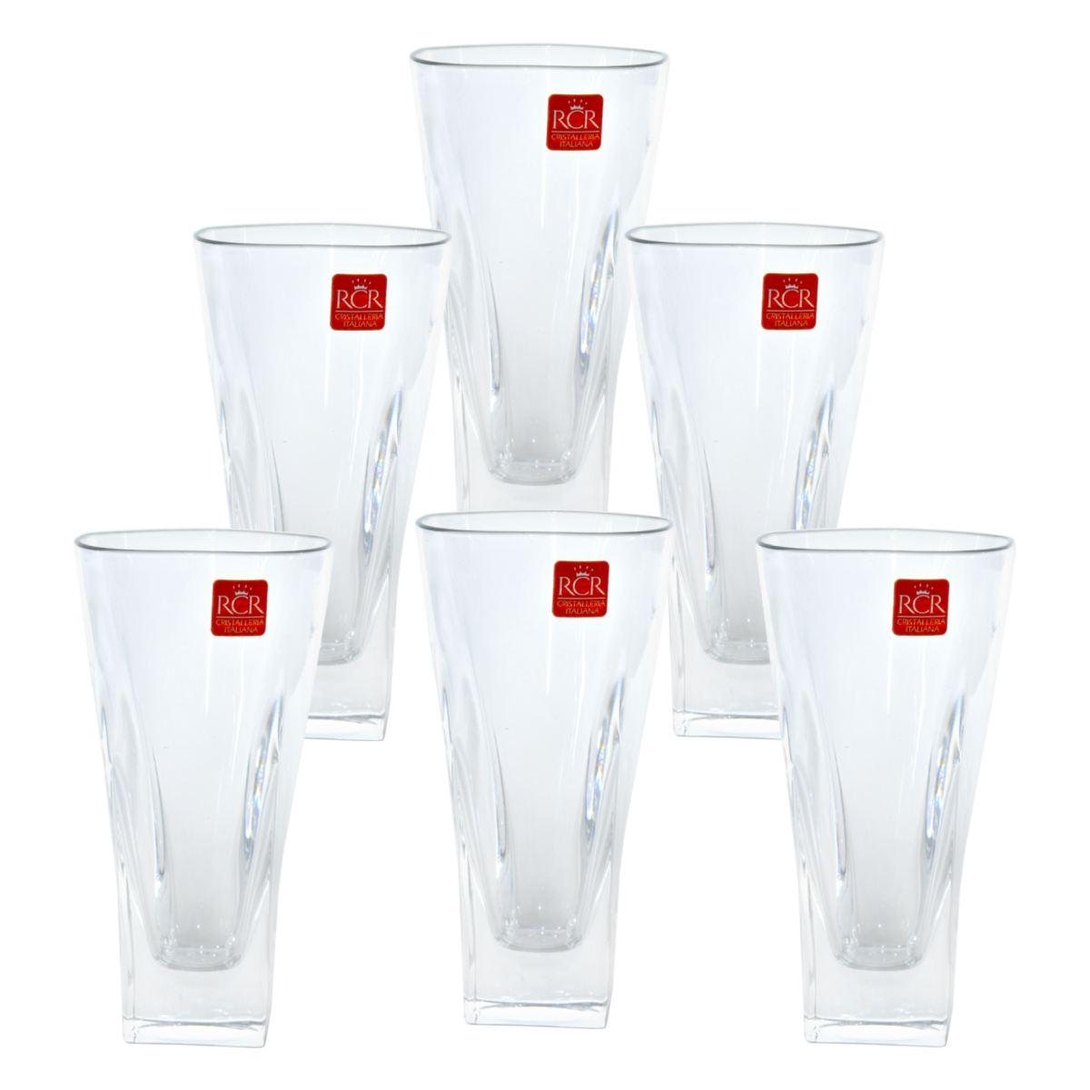 Bicchieri Vetro Set pz.6 RCR Fusion ml.380 | Rcr
