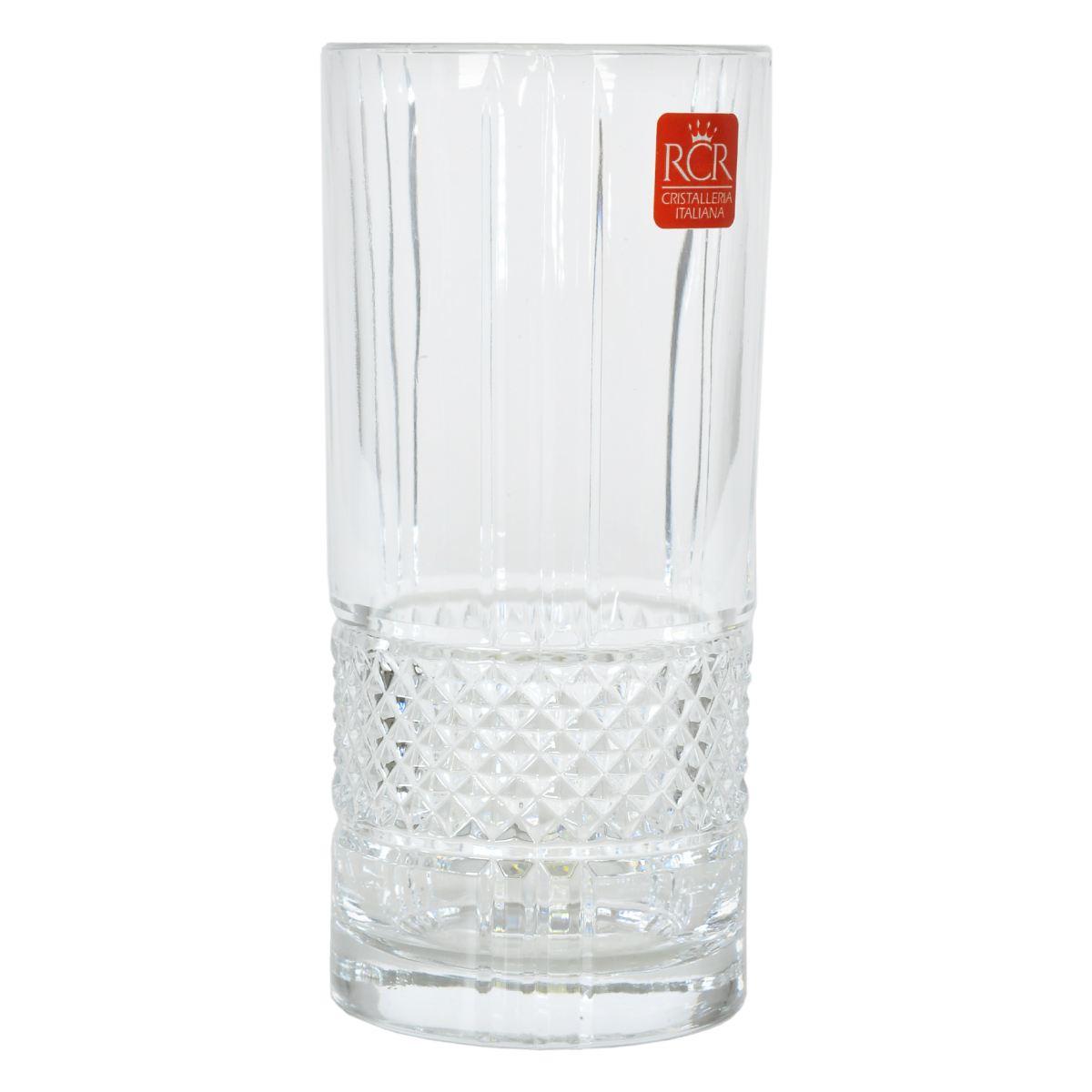 Bicchieri Vetro Set pz.6 Acqua RCR Brillante ml.370 | Rcr