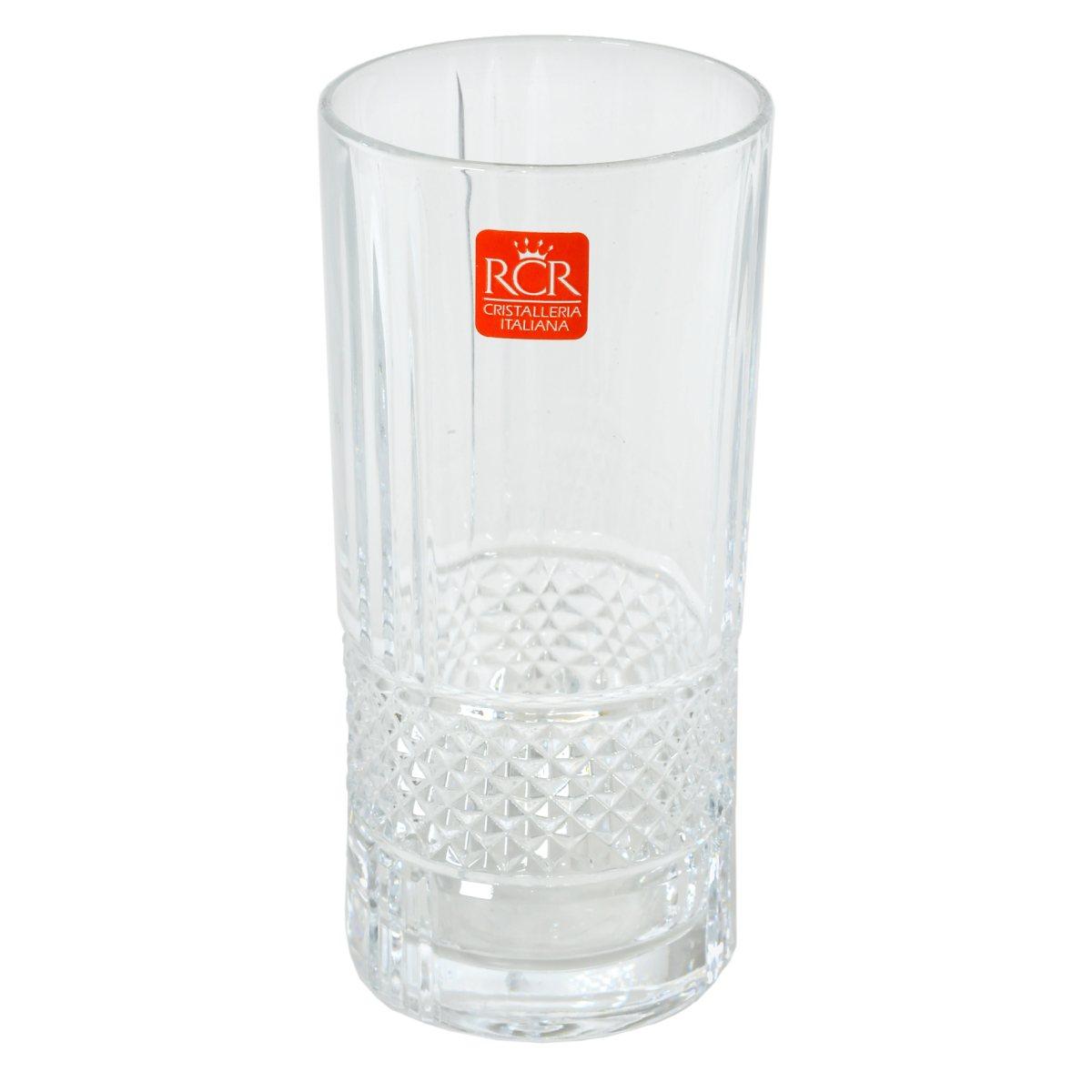 Bicchieri Vetro Set pz.6 Acqua RCR Brillante ml.370 | Rcr