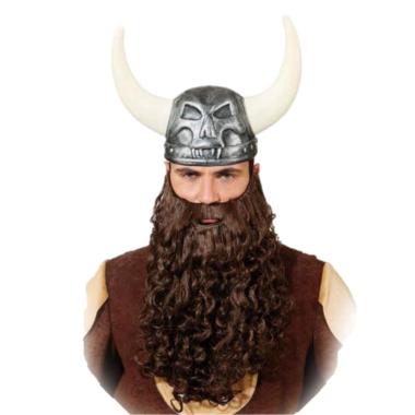 Barba Riccia Lunga Castana cm.45 |Orlob