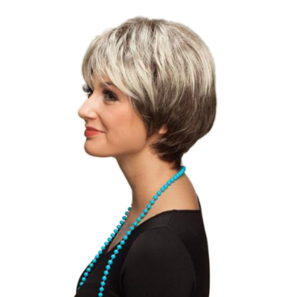 Parrucca Castana con Frangia e Meches |Orlob