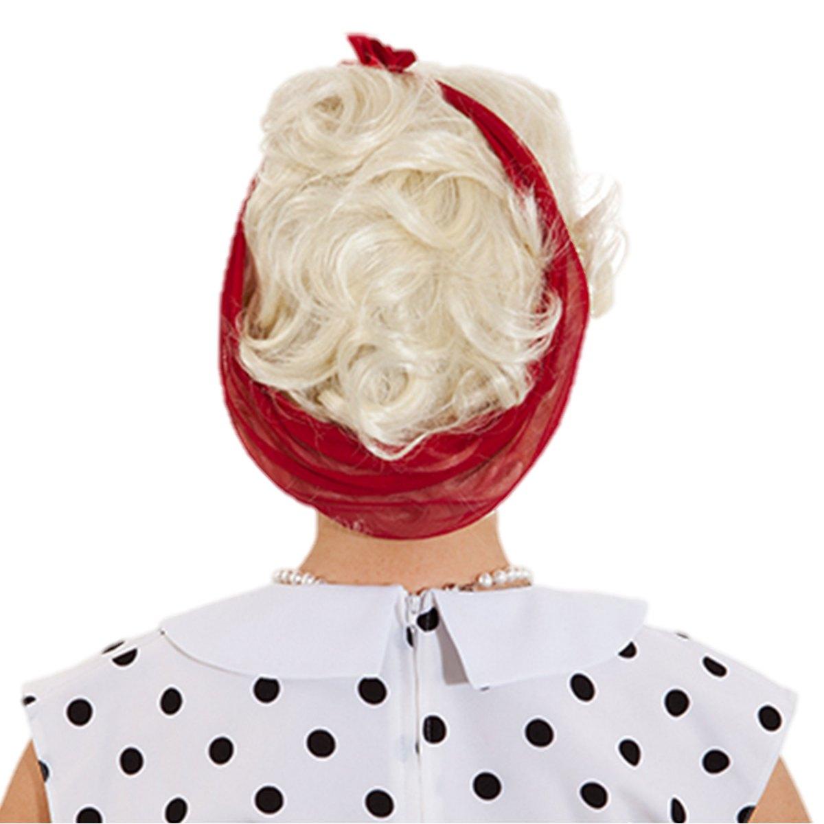 Parrucca Anni '50 Bionda con Fascia |Orlob