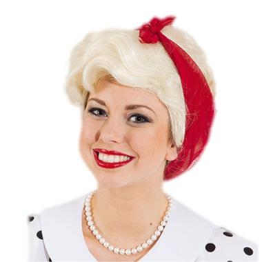 Parrucca Anni '50 Bionda con Fascia |Orlob