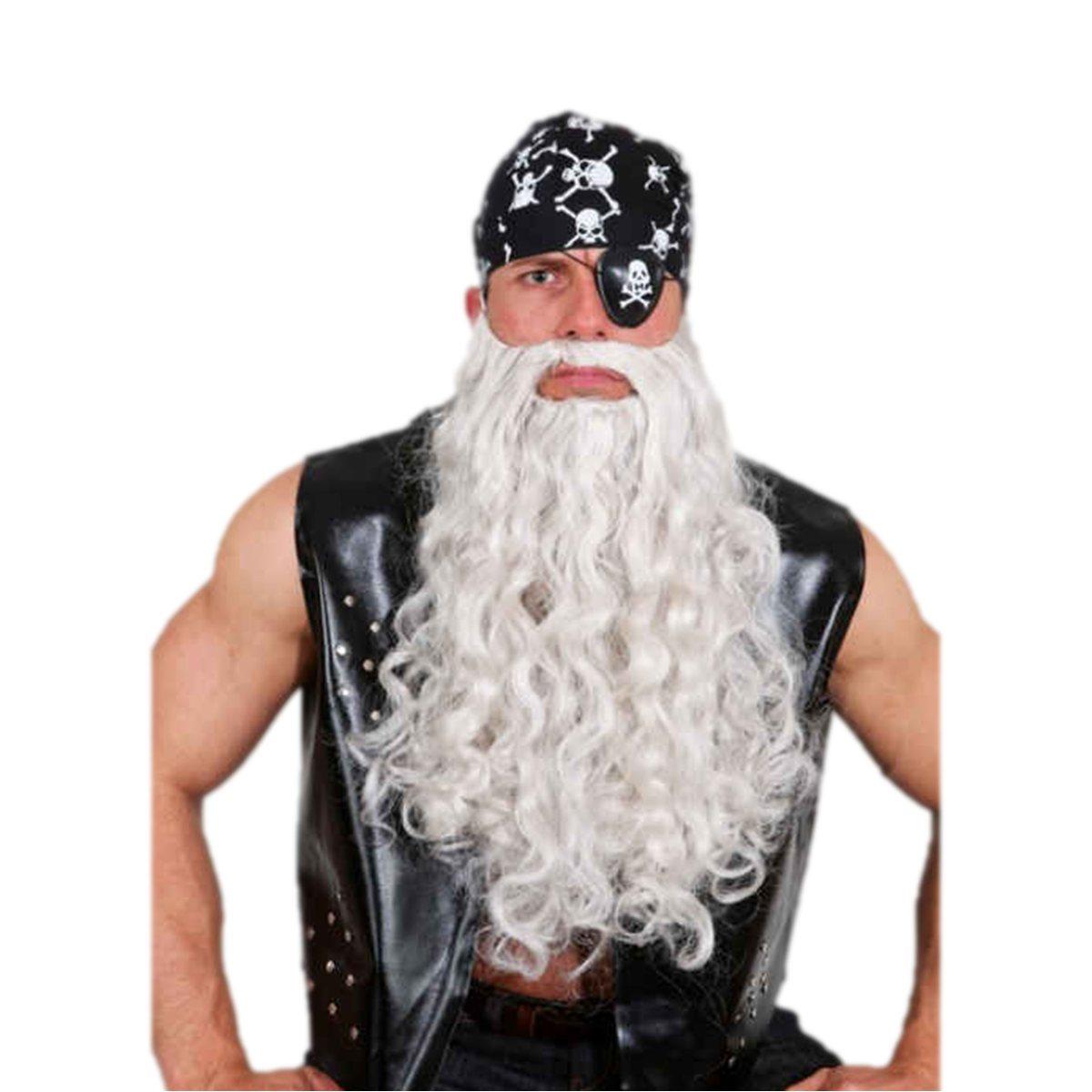 Barba Riccia Grigio Scura Lunga cm.45 |Orlob