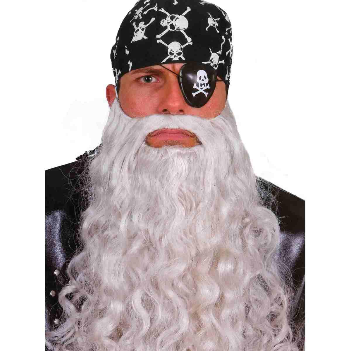 Barba Riccia Grigia Chiara cm.45 |Carnival Toys