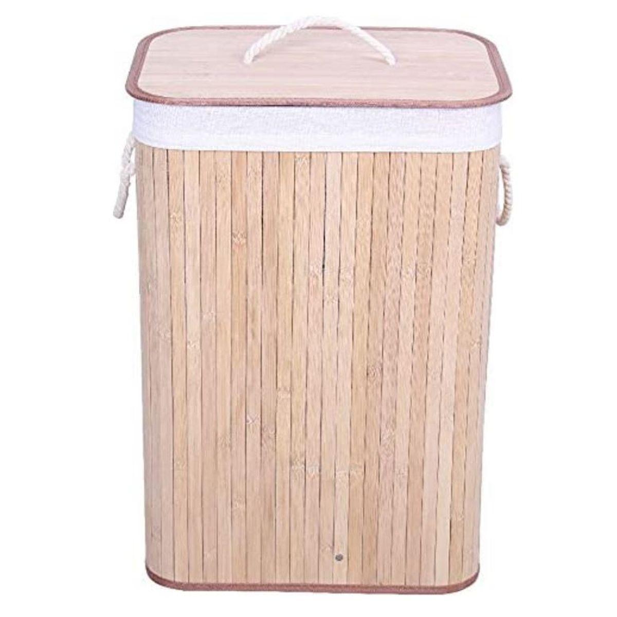 Cesto Bamboo Portabiancheria Natural cm.40x30x60 | Dimo