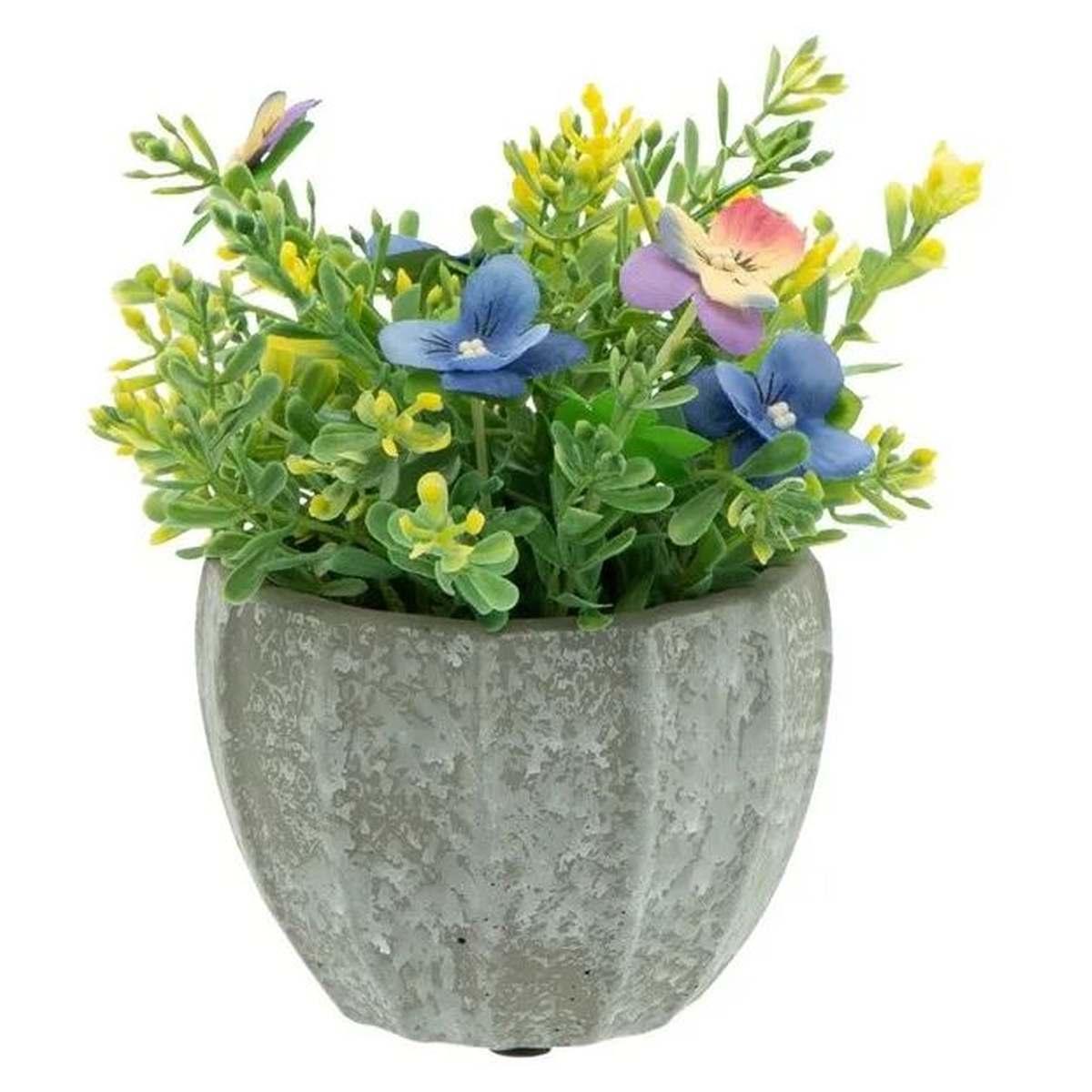 Fiore Vasetto Pianta con Fiorellini cm.9 | Dimo