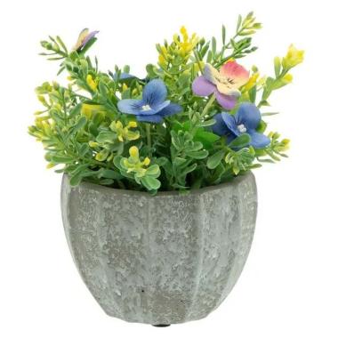 Fiore Vasetto Pianta con Fiorellini cm.9 | Dimo