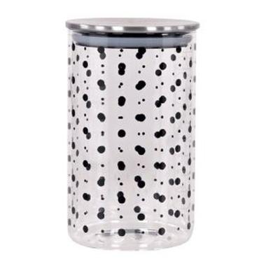 Barattolo Vetro Deco' Pois Lt.1 | Dimo