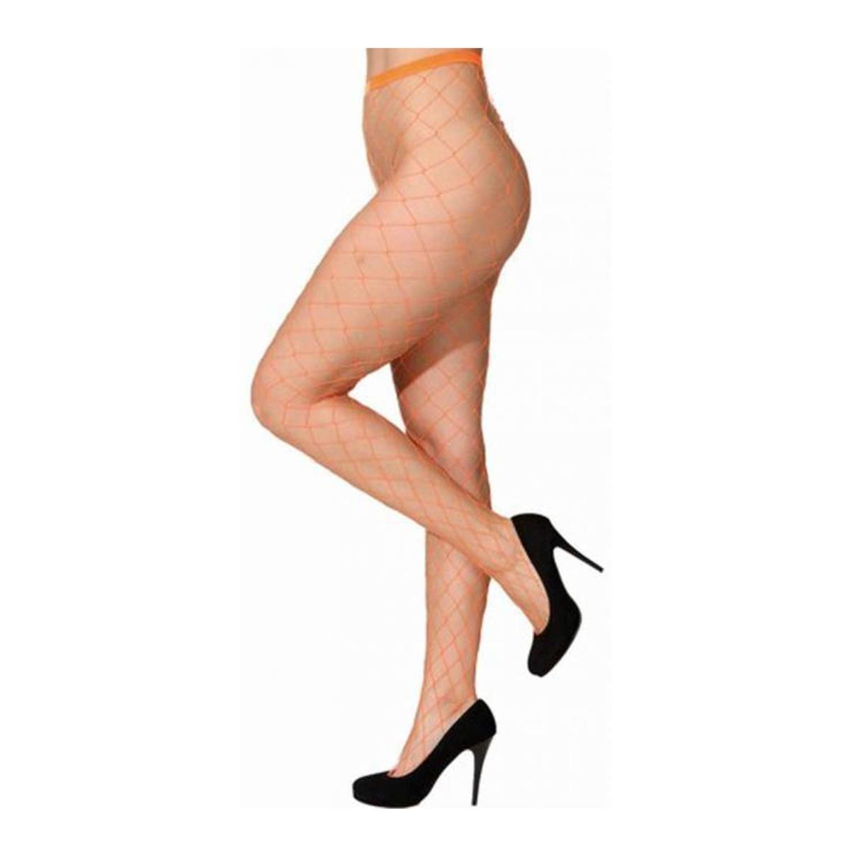 Collant a Rete Larga Arancione Fluo |Orlob
