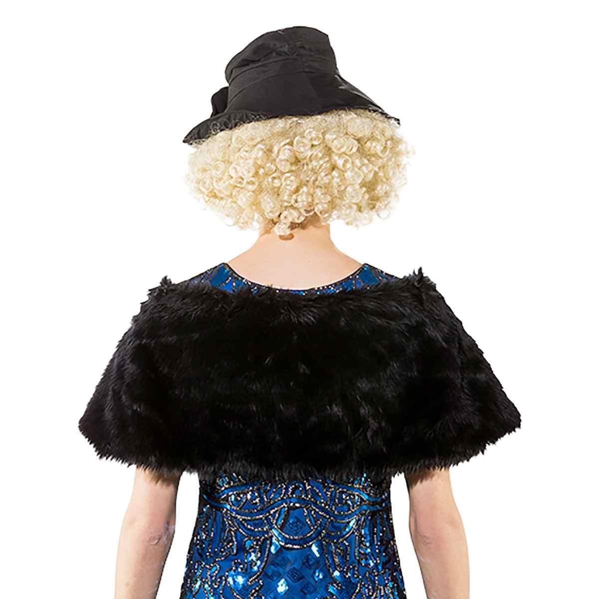 Coprispalle Pelliccia Sintetica Nera |Orlob