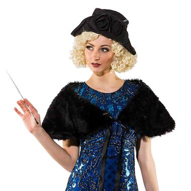 Coprispalle Pelliccia Sintetica Nera |Orlob