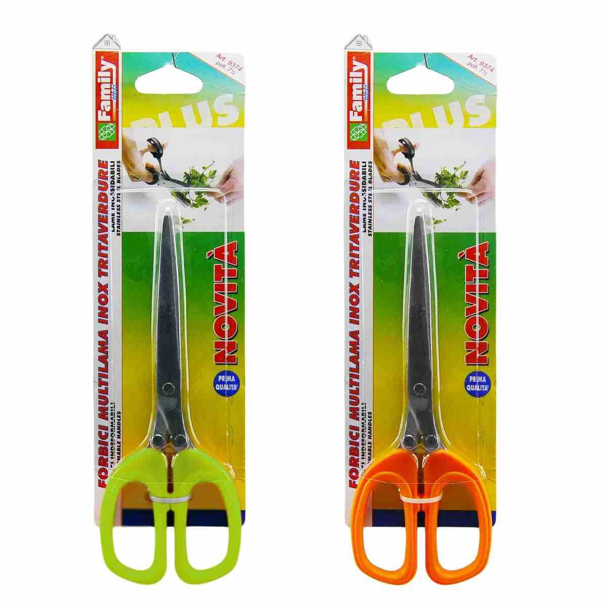Forbici Multilama Tritaverdure cm.19 2 Colori | Coltellerie Paolucci