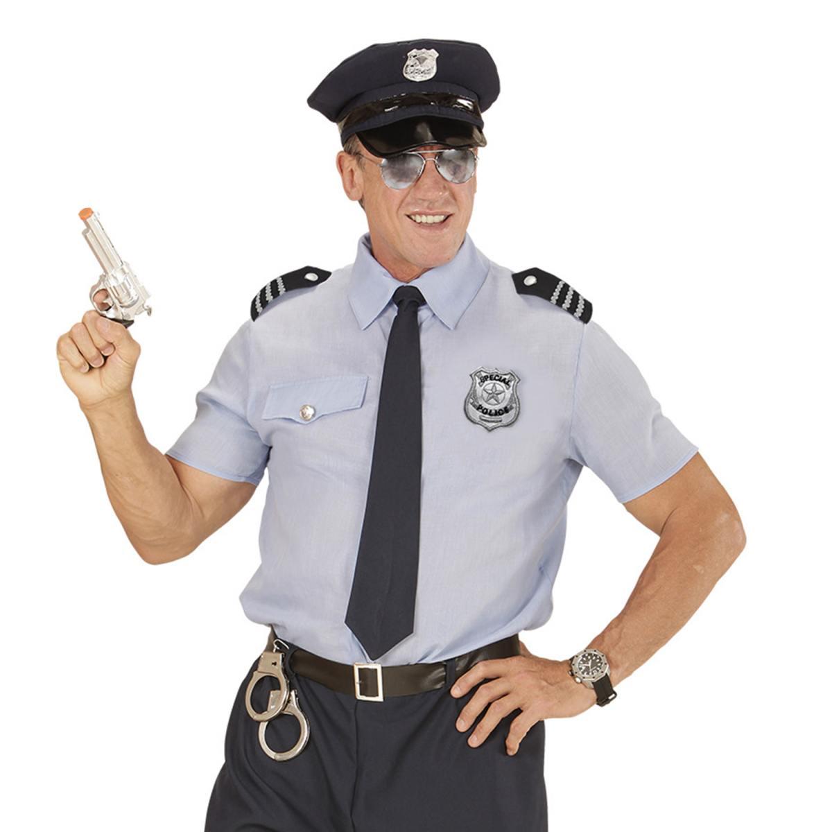 Poliziotto Spalline,Occhiali e Distintivo |Widmann