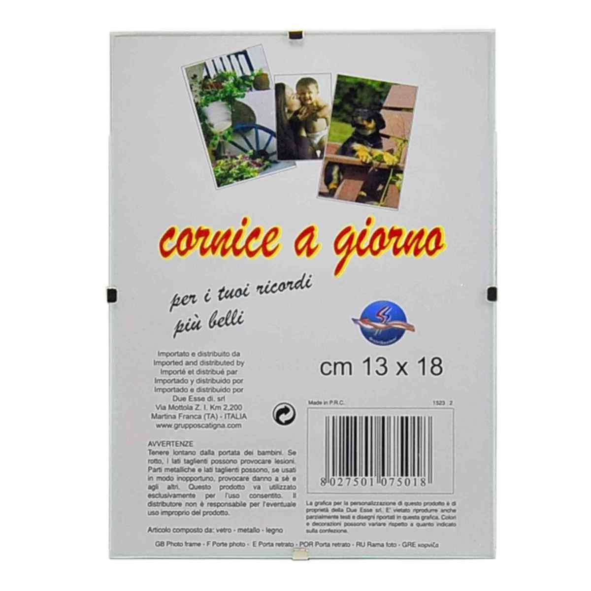 Cornice Giorno Vetro cm.13x18 | M2 Store