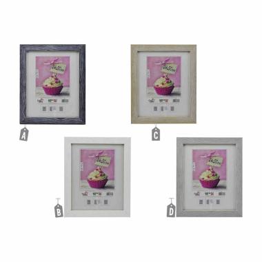 Cornice Giorno Legno cm.24x30 Shabby Chic Legno 4 Colori Assortiti | Casa Conte