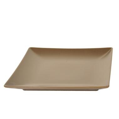 Piatto Tavola Ceramica Piano 24x24 Marrone | M2 Store