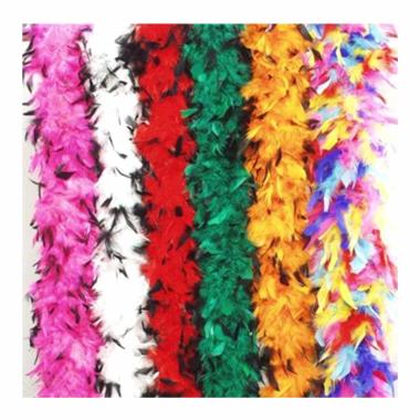 Boa di Piume Extra Lusso cm.180 gr.60 Fucsia Nero |Orlob