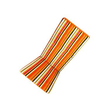 Cuscino Lettino Sdraio cm.130x50x3 Righe Arancio | M2 Store