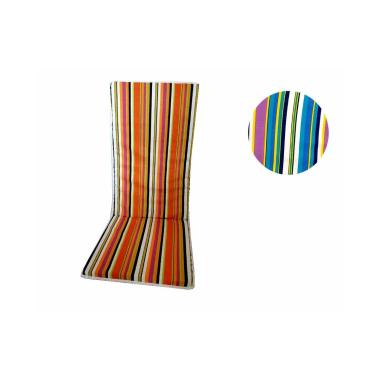 Cuscino Lettino Sdraio cm.130x50x3 Righe Blu | M2 Store