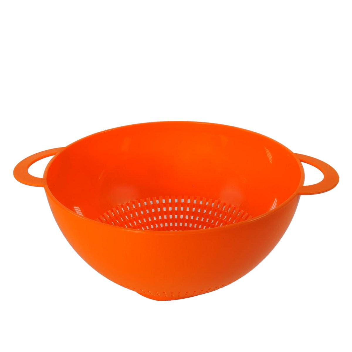 Scolapasta cm.26 PVC Arancione con Manici | M2 Store