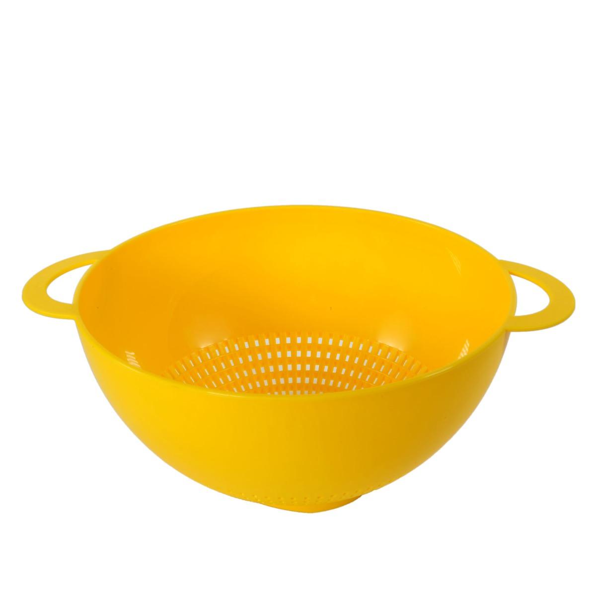 Scolapasta cm.26 PVC Giallo con Manici | M2 Store
