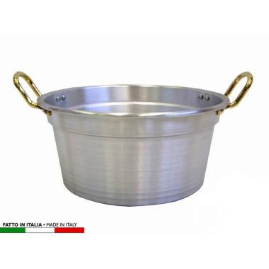 Caldaia Alluminio Manico Ottone cm.Ø32