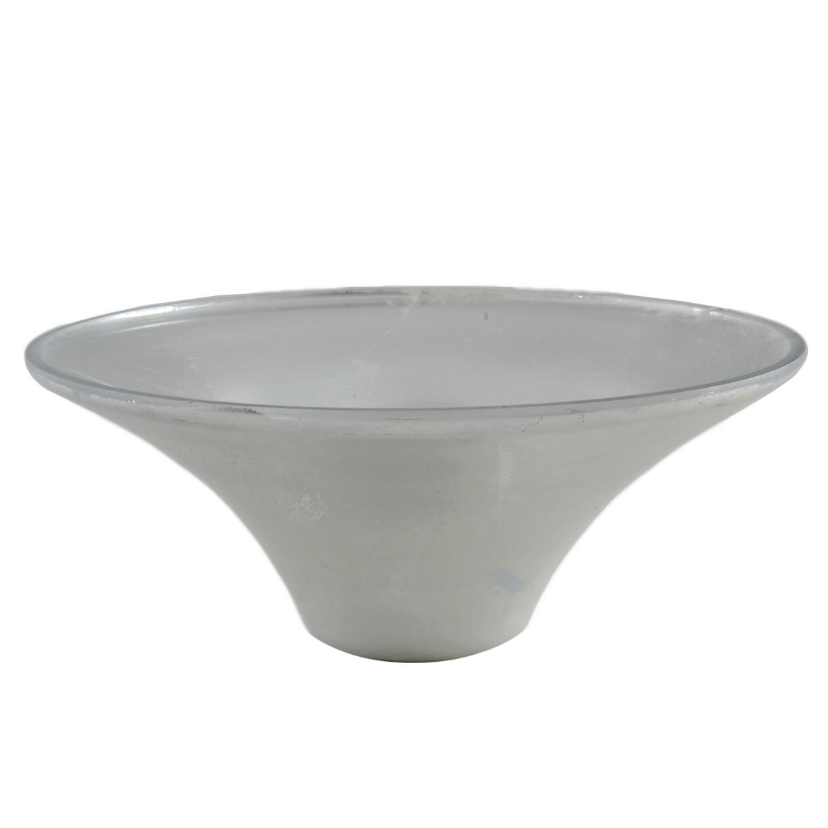 Centrotavola Coppa Vetro Nuvola Argento cm.30 | M2 Store