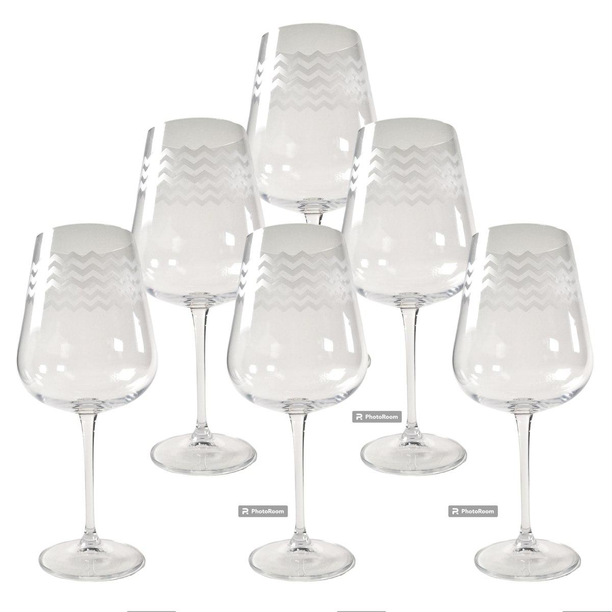 Bicchieri Vetro Set pz.6 Vino Rosso Bohemia ml.670 | Bohemia