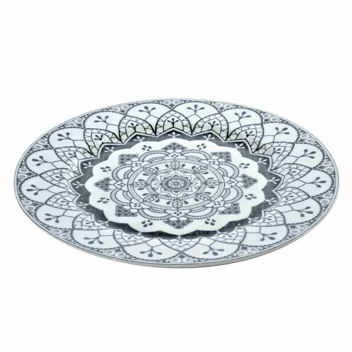 Piatti Tavola Set pz.6 Porcellana Fade Piano cm.27 Mandala Set | Fade