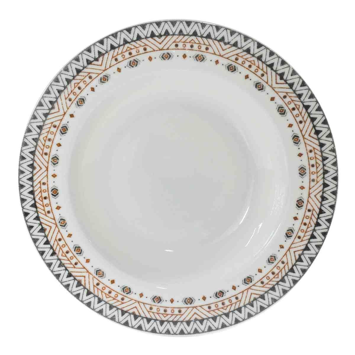 Piatti Tavola Set pz.6 Porcellana Fade Fondo cm.21 Mandala | Fade