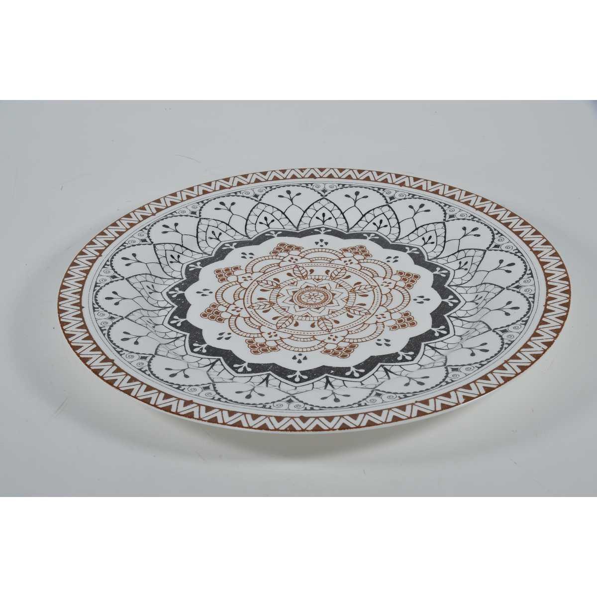 Piatto Tavola Porcellana Fade Piano cm.31 Mandala | Fade