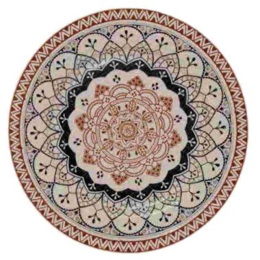 Piatto Tavola Porcellana Fade Piano cm.31 Mandala | Fade