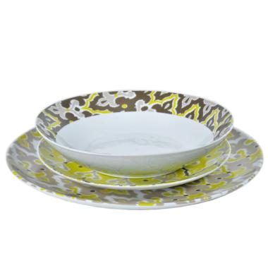 Piatti Servizio Tavola Set pz.18 Porcellana Fade Santiago | Fade