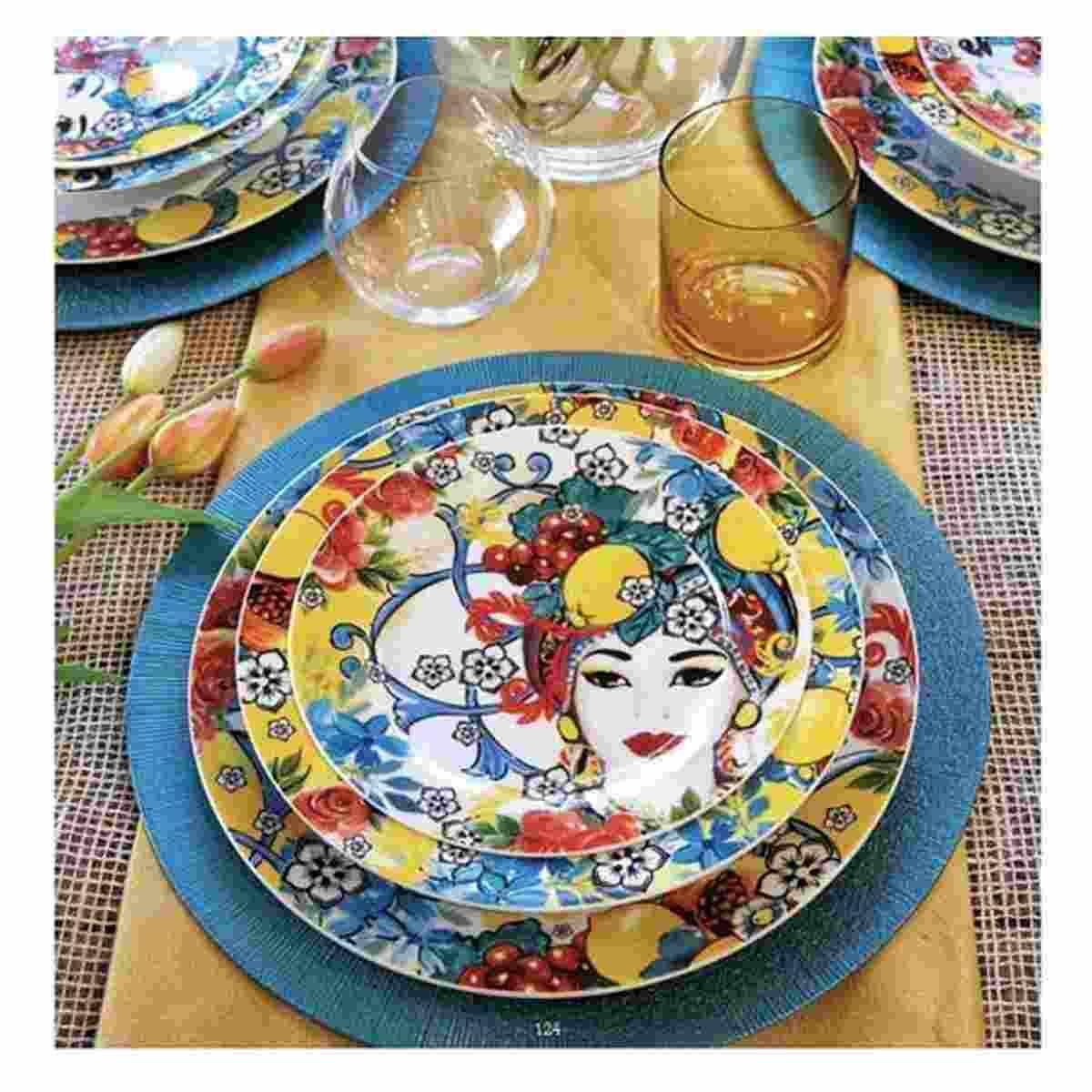 Piatti Tavola Set pz.6 Porcellana Fade Fondo cm.23 Isabell | M2 Store