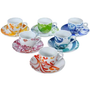 Tazzine Caff Set pz.6 Porcellana Marrakesh | Fade