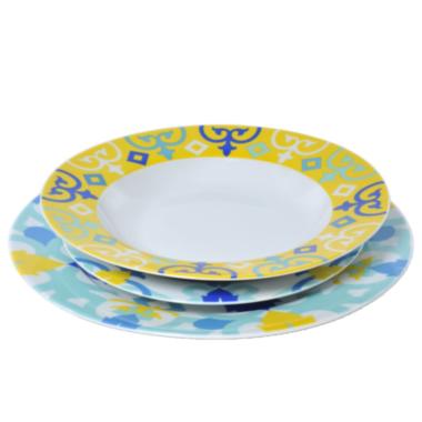 Piatti Servizio Tavola Set pz.18 Porcellana Fade Erice | Fade