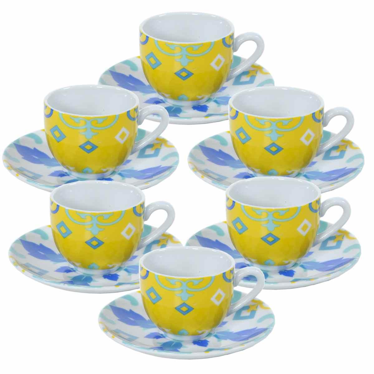 Tazzine Caff Set pz.6 Porcellana Erice | Fade