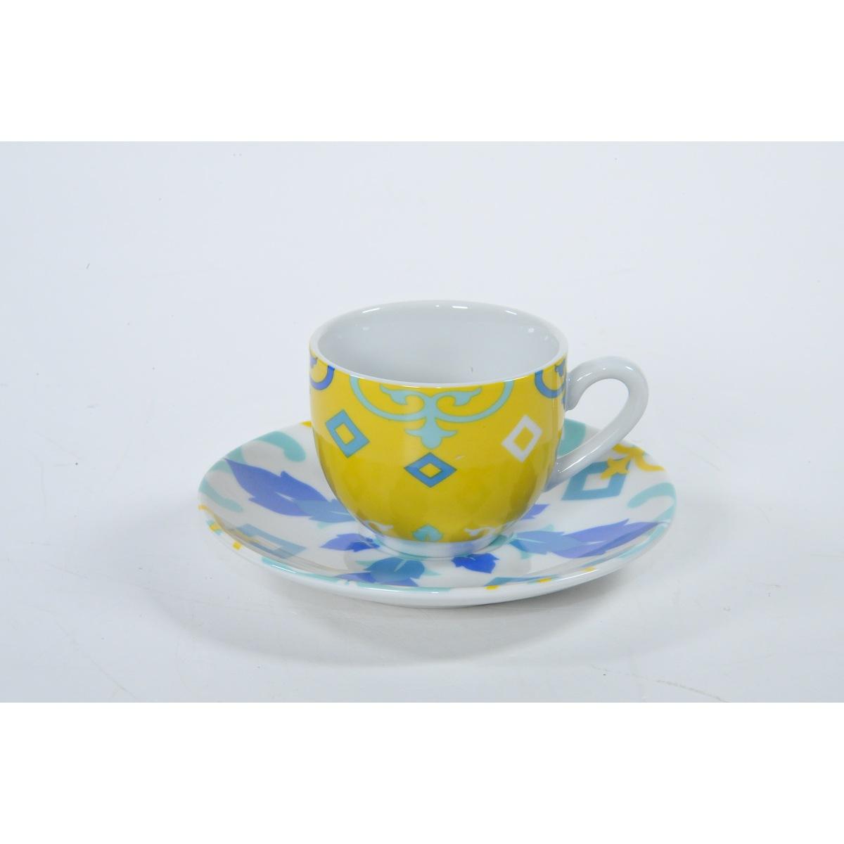 Tazzine Caff Set pz.6 Porcellana Erice | Fade