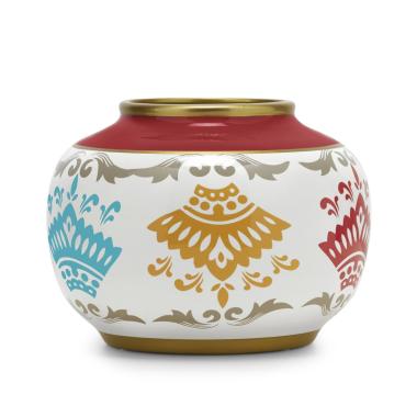 Vaso Porcellana Mariamt. Bombato cm.26x19 |Fade