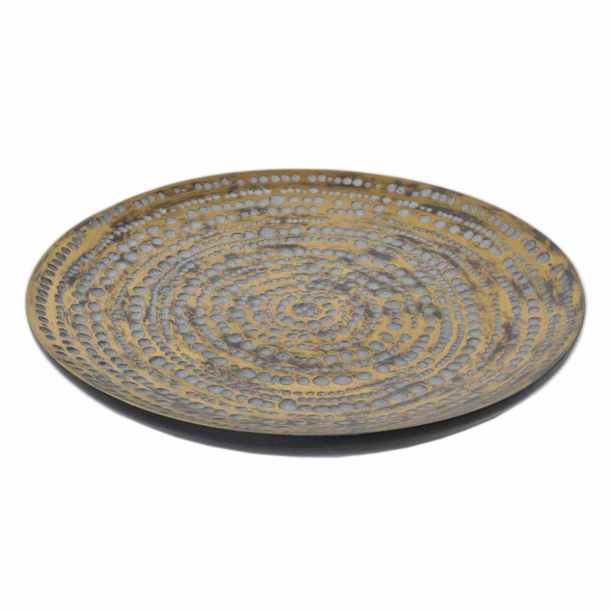 Centrotavola Piatto Resina Domingo Oro cm.40 | M2 Store