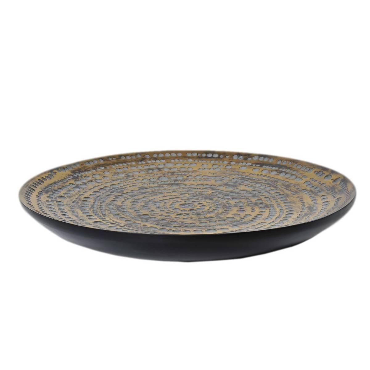 Centrotavola Piatto Resina Domingo Oro cm.40 | M2 Store