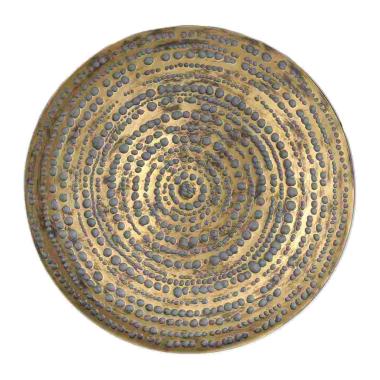 Centrotavola Piatto Resina Domingo Oro cm.40 | M2 Store