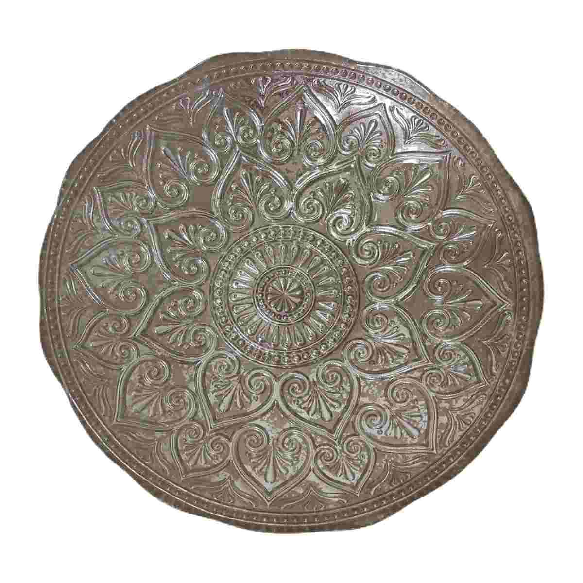 Centrotavola Piatto Vetro Ritz Argento cm.40 |Fade