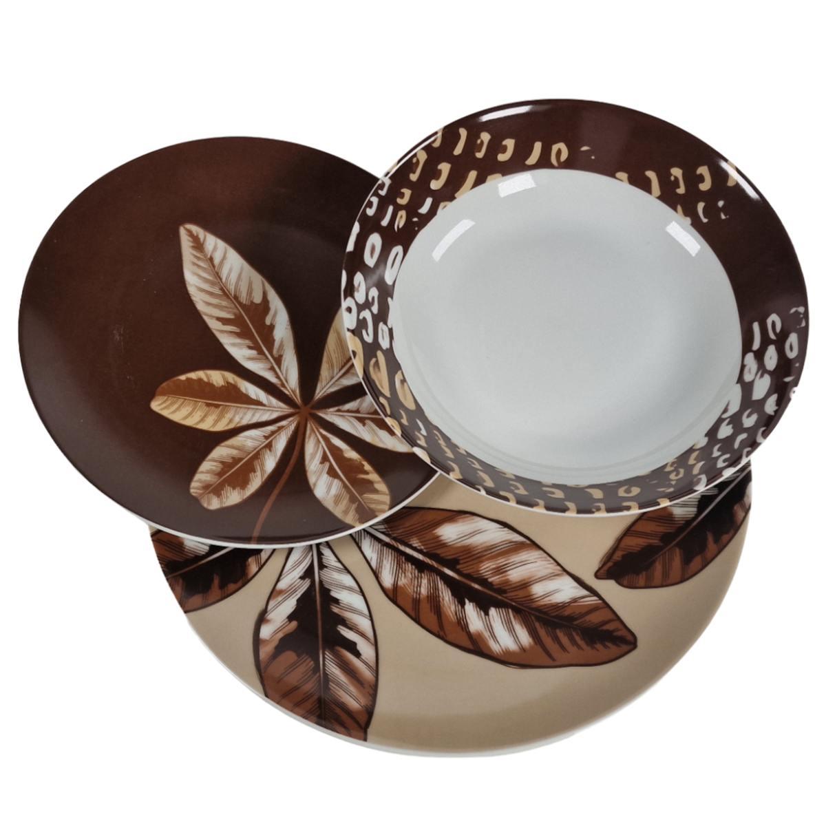 Piatti Servizio Tavola Set pz.18 Porcellana Fade Abaca | Fade