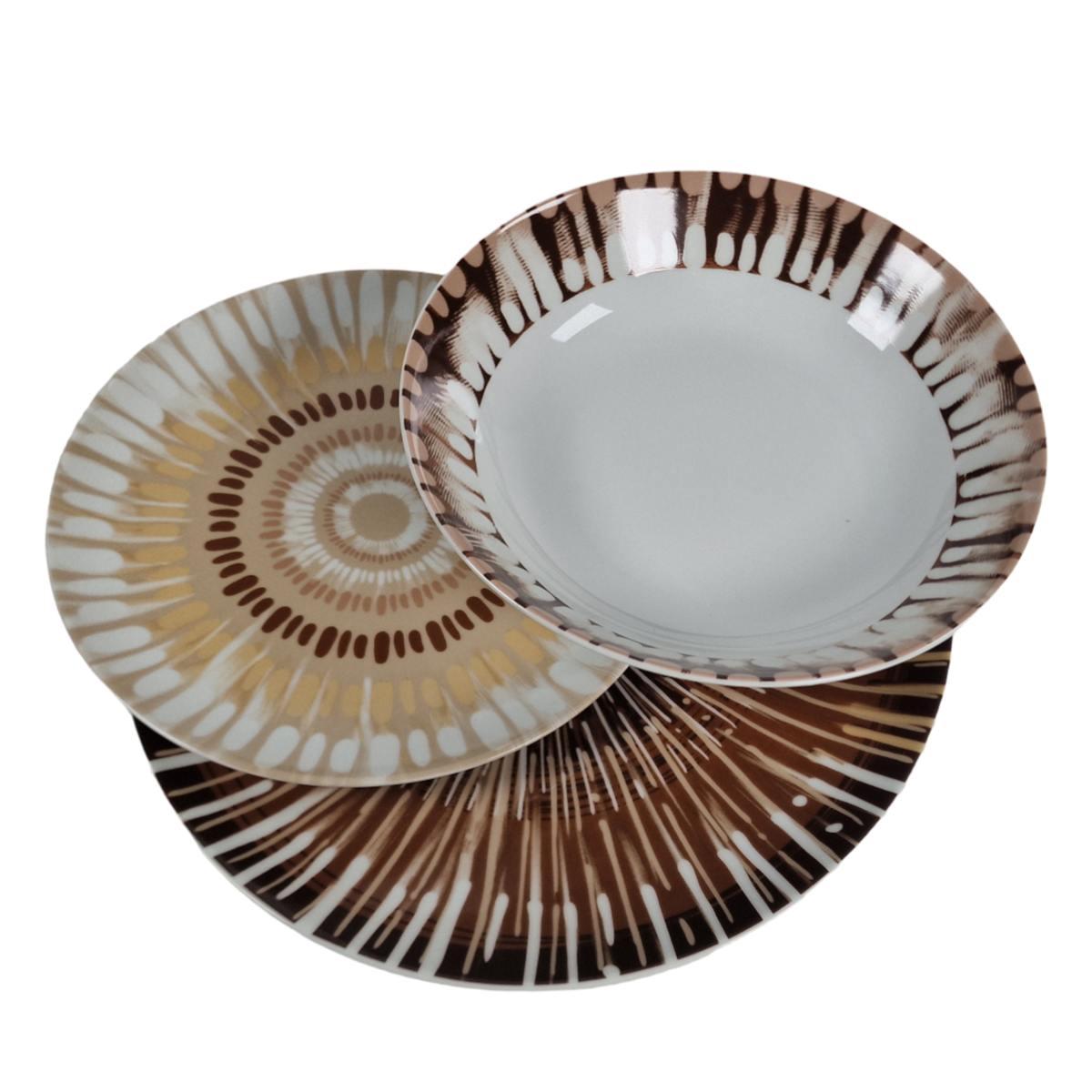 Piatti Servizio Tavola Set pz.18 Porcellana Fade Abaca | Fade