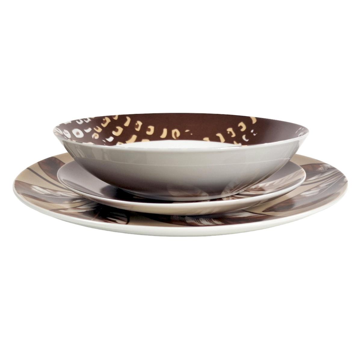 Piatti Servizio Tavola Set pz.18 Porcellana Fade Abaca | Fade