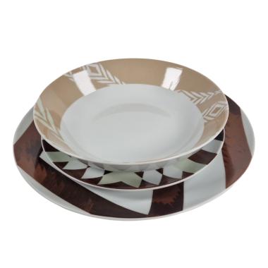 Piatti Servizio Tavola Set pz.18 Porcellana Fade Abaca | Fade