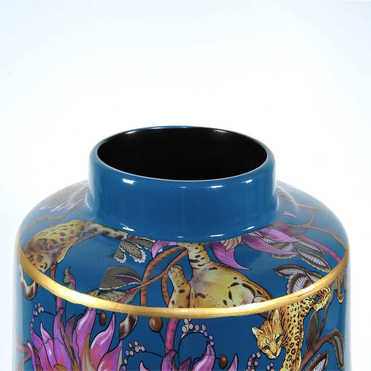 Vaso Porcellana Labuan con Coperchio cm.20x40 | Fade